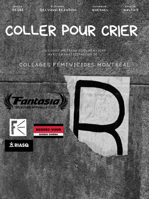 Coller pour crier - affiche