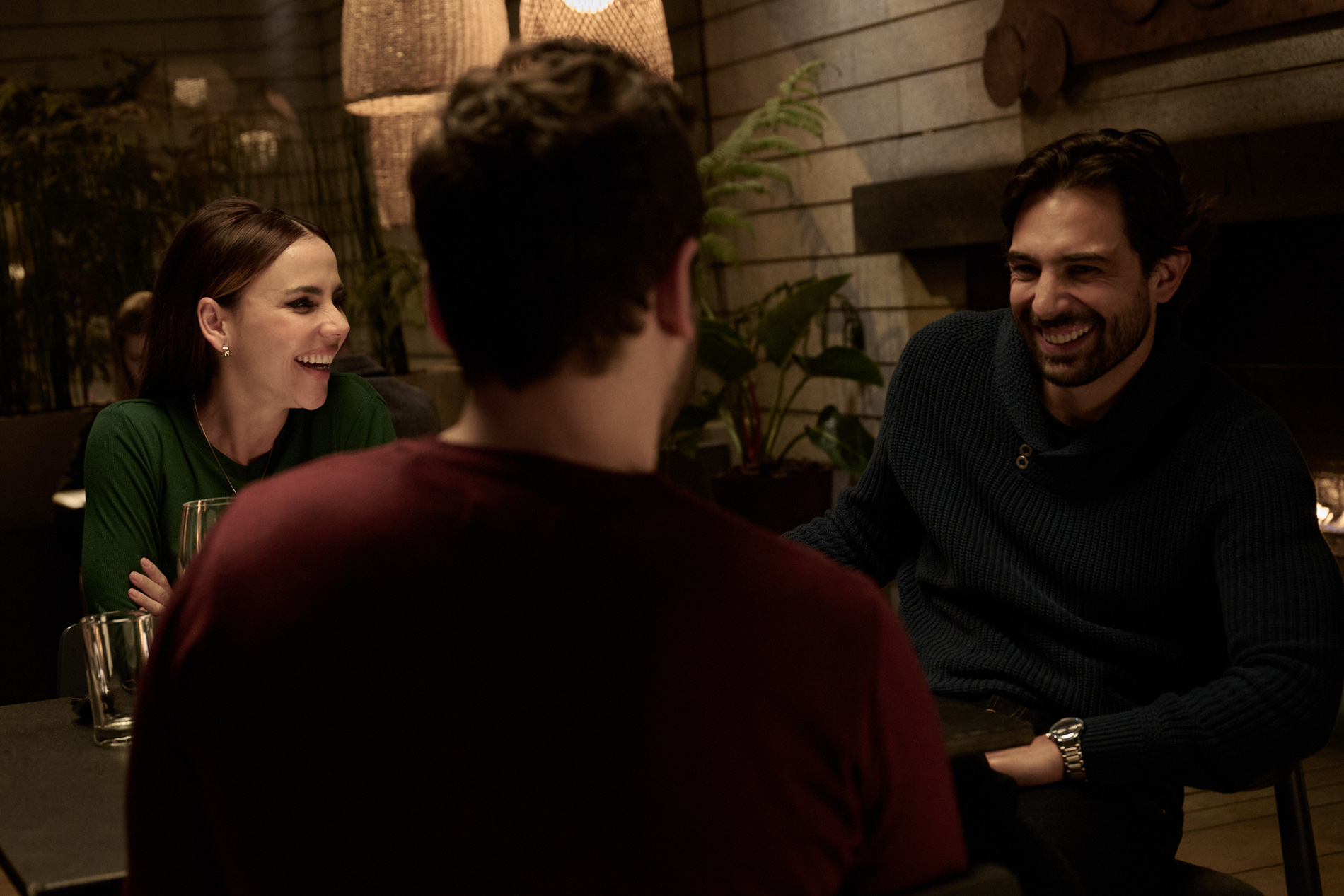 Carolina Gaitan as Sofia, Allan Hawco as Josh and Sebastian Eslava as Marcos in Quicksand - Photo Credit: Manuel Olarte/Shudder