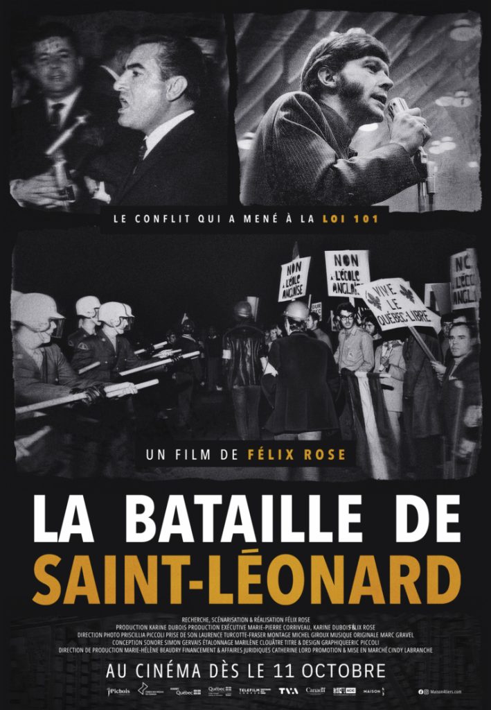 La bataille de Saint-Léonard - Affiche