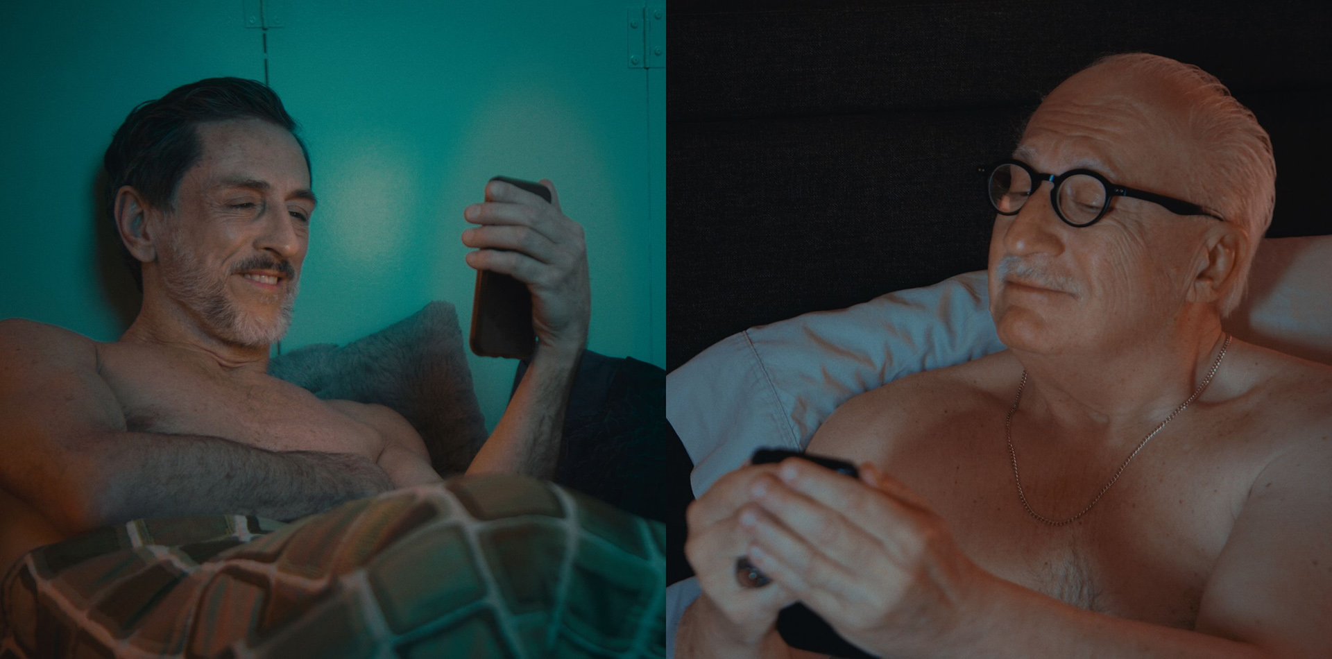OLD GUYS IN BED