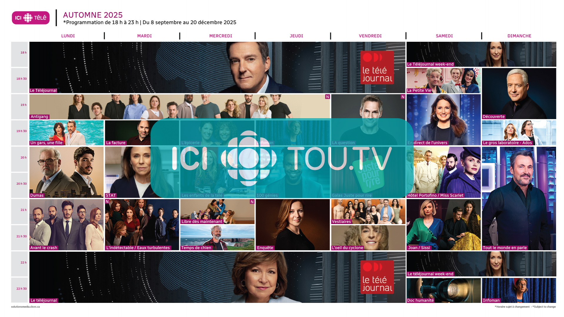 Nouveautés TouTV Septembre 2025 - Une