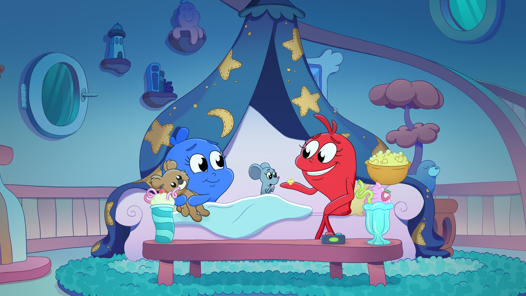 Dr Seuss's Red Fish, Blue Fish. Cr. COURTESY OF NETFLIX © 2025