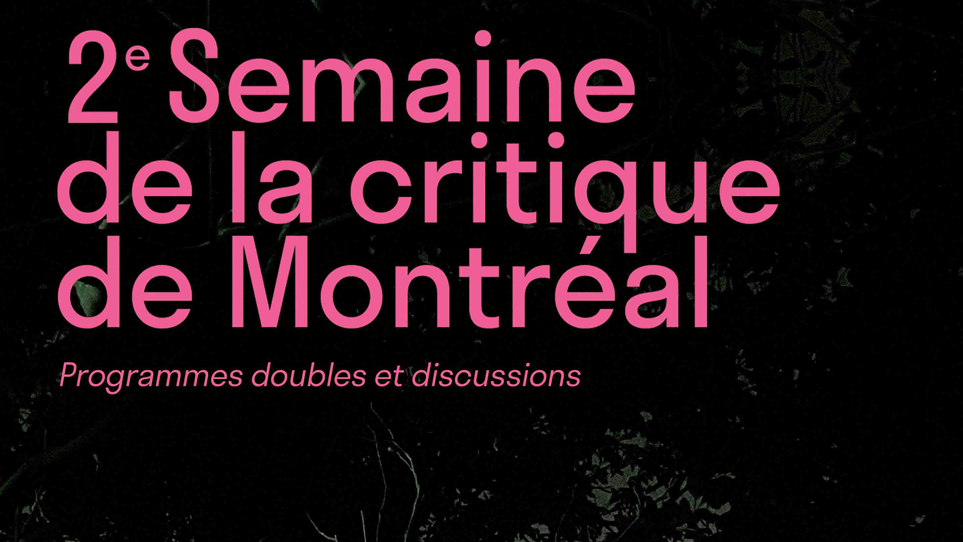 Semaine de la critique 2026 - Une