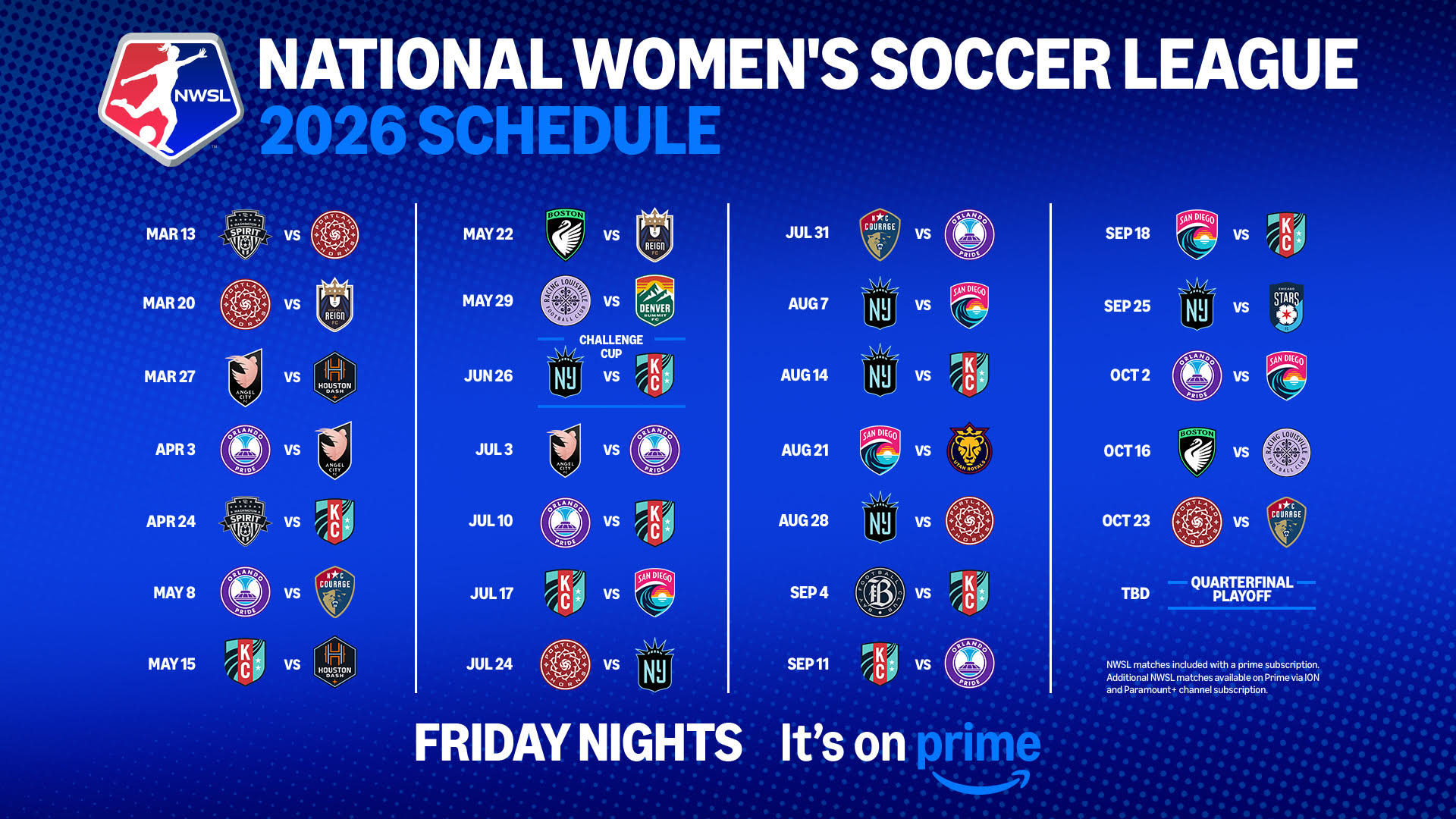NWSL on Prime - Une