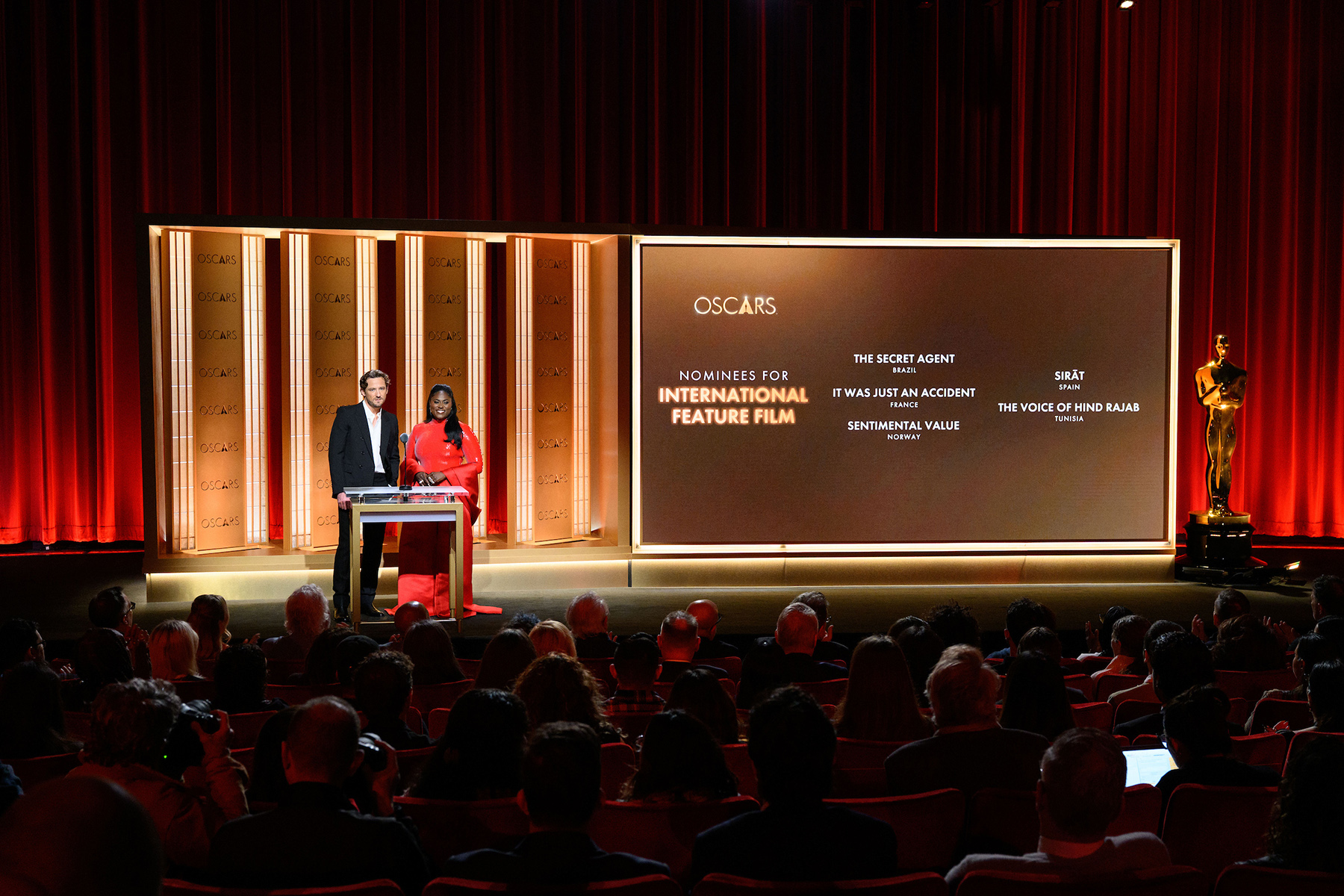 Lewis Pullman et Danielle Brooks présentent l'annonce des nominations pour la 98e cérémonie des Oscars®, le mardi 22 janvier 2026.