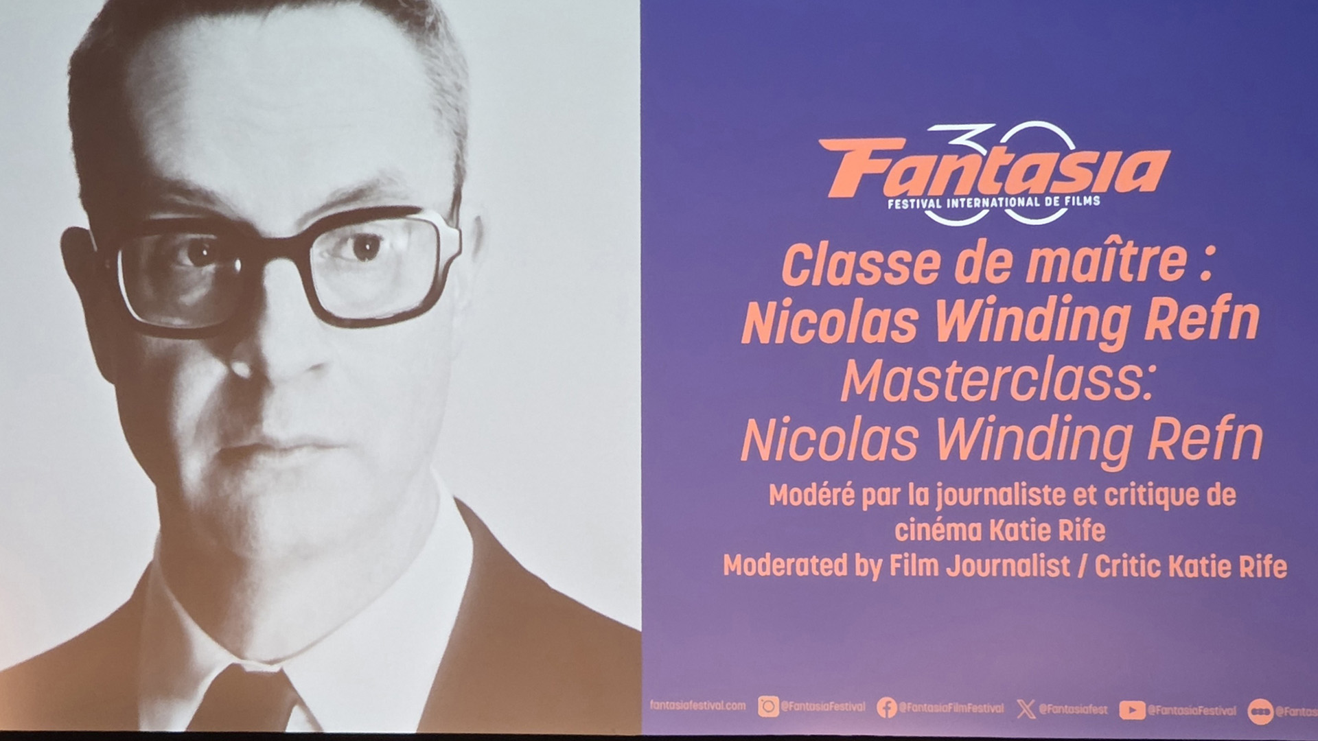 Compte-rendu La Masterclass de Nicolas Winding Refn - Une